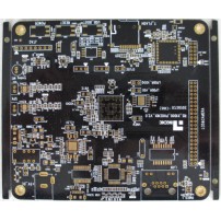 6 layers impedance PCB with black soldermask